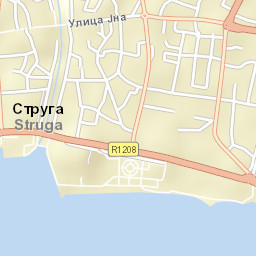 Struga Street Map