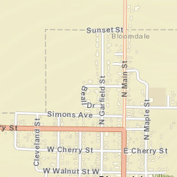 Bloomdale Ohio Street Map