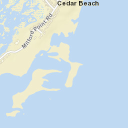 Cedar Beach Connecticut Street Map