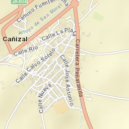 Cañizal Street Map