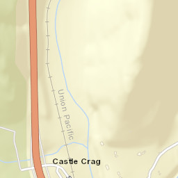 Castle Crag California Street Map