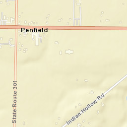 Penfield Ohio Street Map