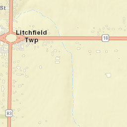 Litchfield Ohio Street Map