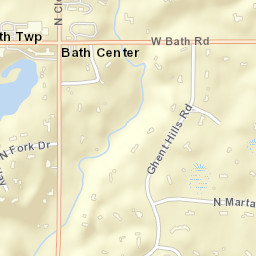 Bath Center Ohio Street Map