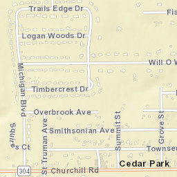 Cedar Park Ohio Street Map
