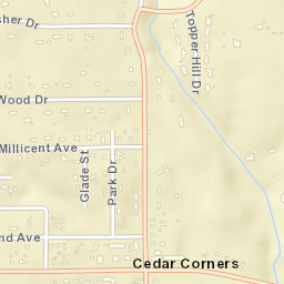 Cedar Corners Ohio Street Map