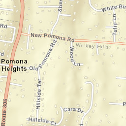 Pomona Heights New York Street Map