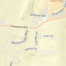 Pomona New York Street Map