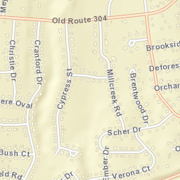 Brookside Park New York Street Map