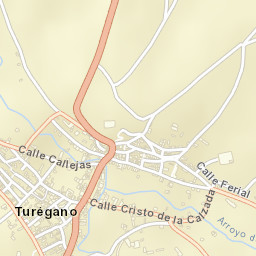 Turégano Street Map