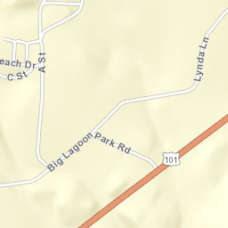 Big Lagoon California Street Map