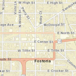 Fostoria Ohio Street Map