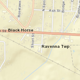 Black Horse Ohio Street Map
