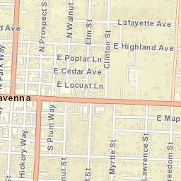 Ravenna Ohio Street Map