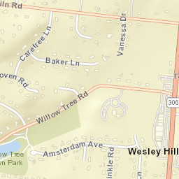 Wesley Hills New York Street Map