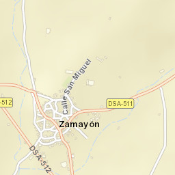 Zamayón Street Map