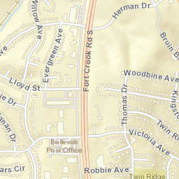 2500-2560 Victoria Avenue Bellevue Street Map