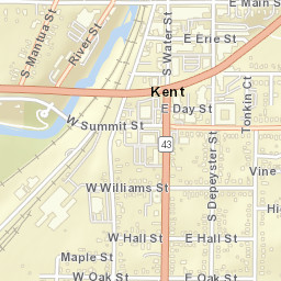 Kent Ohio Street Map