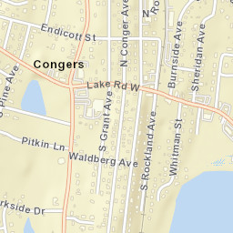 Congers New York Street Map