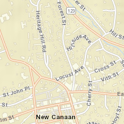 New Canaan Connecticut Street Map