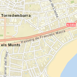 Torredembarra Street Map
