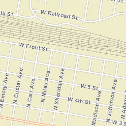 2201-2299 West 5th Street, North Platte Street Map