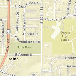 401-599 Highway 31 Gretna NE 68028 Street Map