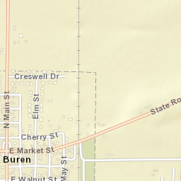 Van Buren Ohio Street Map