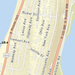 Rockland Lake New York Street Map
