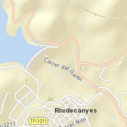 Riudecanyes Street Map