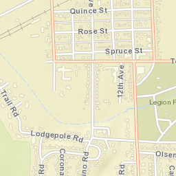 Deadwood Trail Sidney NE 69162 Street Map