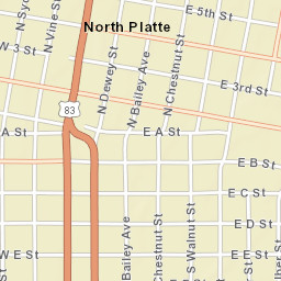 100-108 East 4th Street, North Platte, NE Street Map