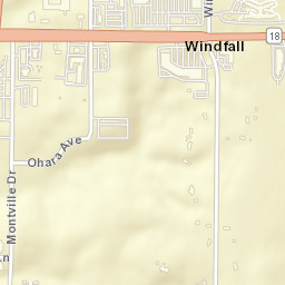 Windfall Ohio Street Map