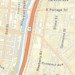 Cuyahoga Falls Ohio Street Map