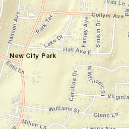 New City Park New York Street Map