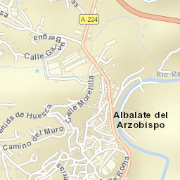 Albalate del Arzobispo Street Map
