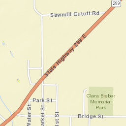 Bieber California Street Map