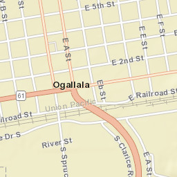 508 North Spruce Street Ogallala NE Street Map