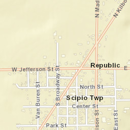 Republic Ohio Street Map
