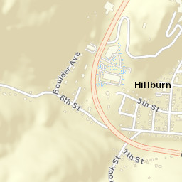 Hillburn New York Street Map