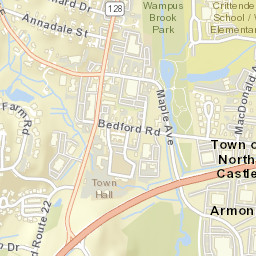 Armonk New York Street Map