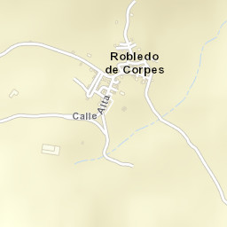 Robledo de Corpes Street Map