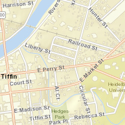 102 S Washington St, Tiffin, OH 44883 Street Map