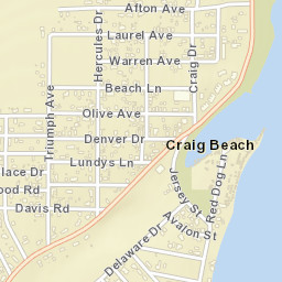Craig Beach Ohio Street Map