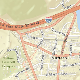 Suffern New York Street Map