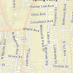 Spring Valley New York Street Map