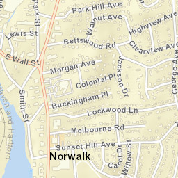 Norwalk Connecticut Street Map