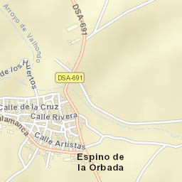 Espino de la Orbada Street Map