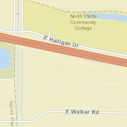 898 East Walker Road, North Platte, NE Street Map