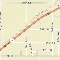 Lincoln Highway Central City NE Street Map